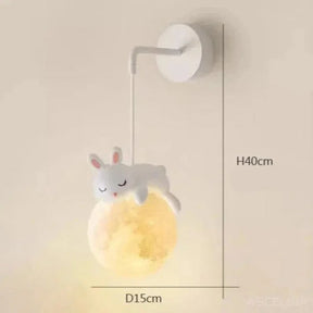 Luminária Encantada de Parede em Forma de Lua Ama Mamma - Ama Mamma