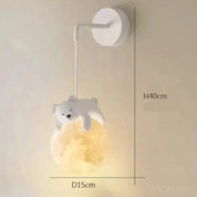Luminária Encantada de Parede em Forma de Lua Ama Mamma - Ama Mamma