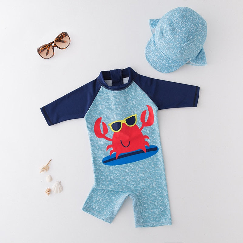 Macacão de Banho Summer + Chapéu Proteção UVA - Ama Mamma