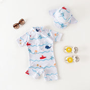 Macacão de Banho Summer + Chapéu Proteção UVA - Ama Mamma