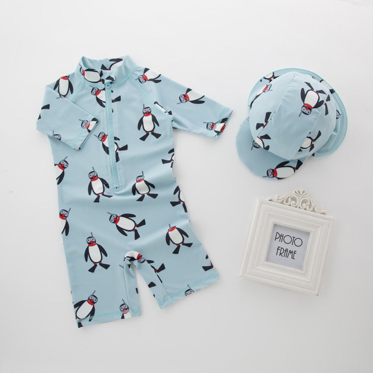 Macacão de Banho Summer + Chapéu Proteção UVA - Ama Mamma