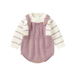 Macacão Tricot Listrado Confort Elegance para Bebê Ama Mamma - Ama Mamma