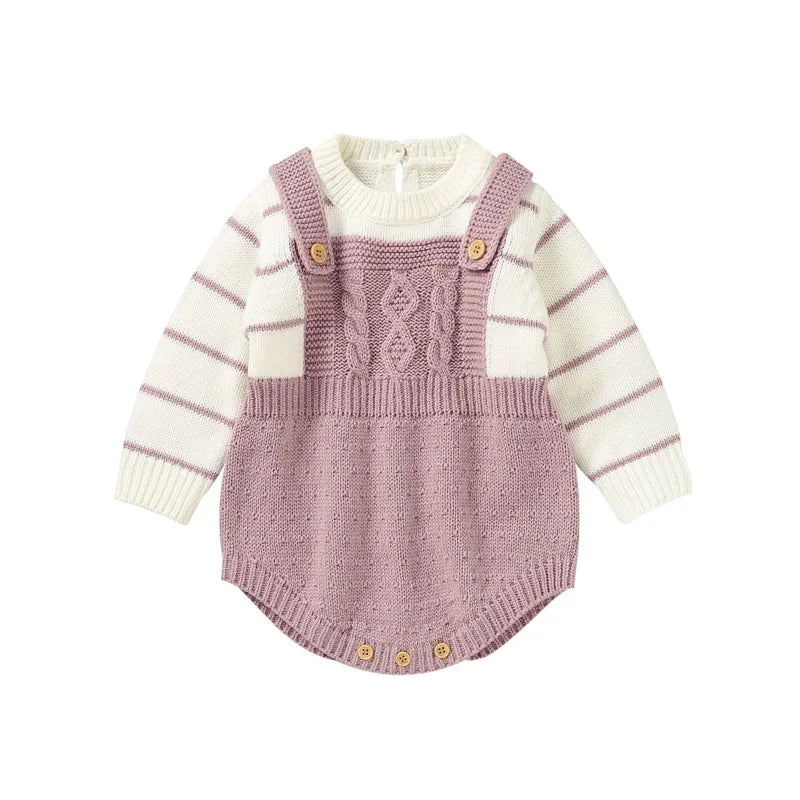 Macacão Tricot Listrado Confort Elegance para Bebê Ama Mamma - Ama Mamma