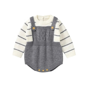 Macacão Tricot Listrado Confort Elegance para Bebê Ama Mamma - Ama Mamma
