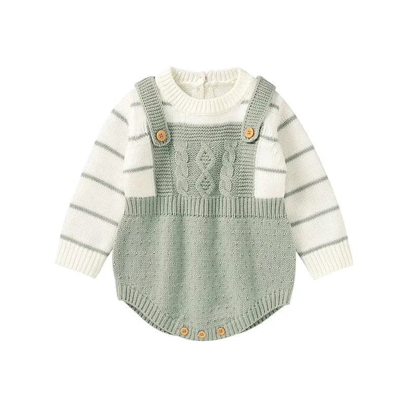 Macacão Tricot Listrado Confort Elegance para Bebê Ama Mamma - Ama Mamma