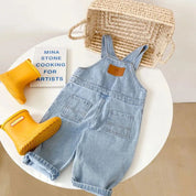 Macacão Jardineira Confortável Estilo Jeans Ama Mamma - Ama Mamma