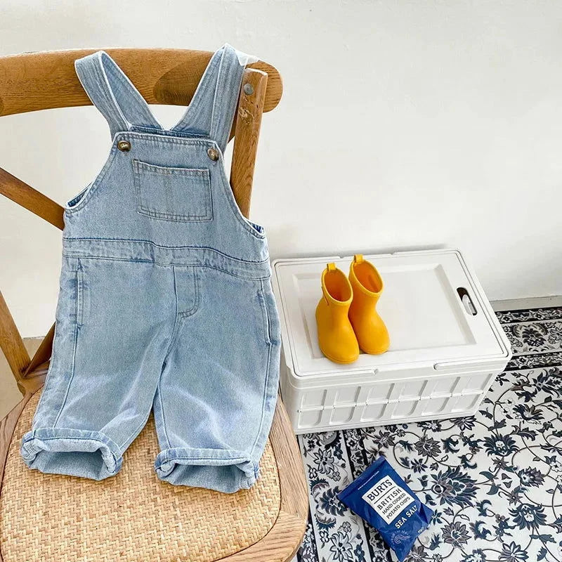 Macacão Jardineira Confortável Estilo Jeans Ama Mamma - Ama Mamma