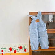 Macacão Jardineira Confortável Estilo Jeans Ama Mamma - Ama Mamma