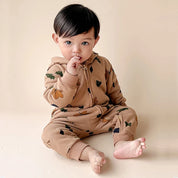 Macacão Moletom Infantil Estampado Peluciado - Ama Mamma