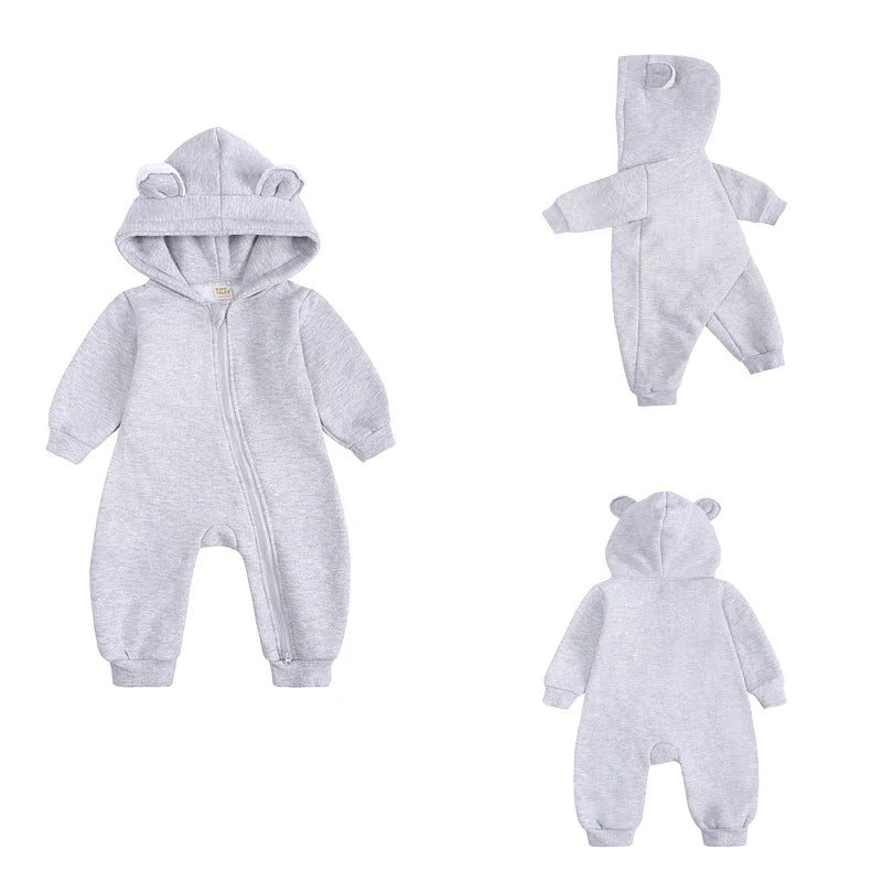 Macacão Moletom Infantil Peluciado Orelinha - Ama Mamma