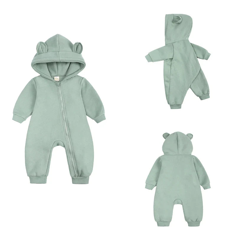 Macacão Moletom Infantil Peluciado Orelinha - Ama Mamma