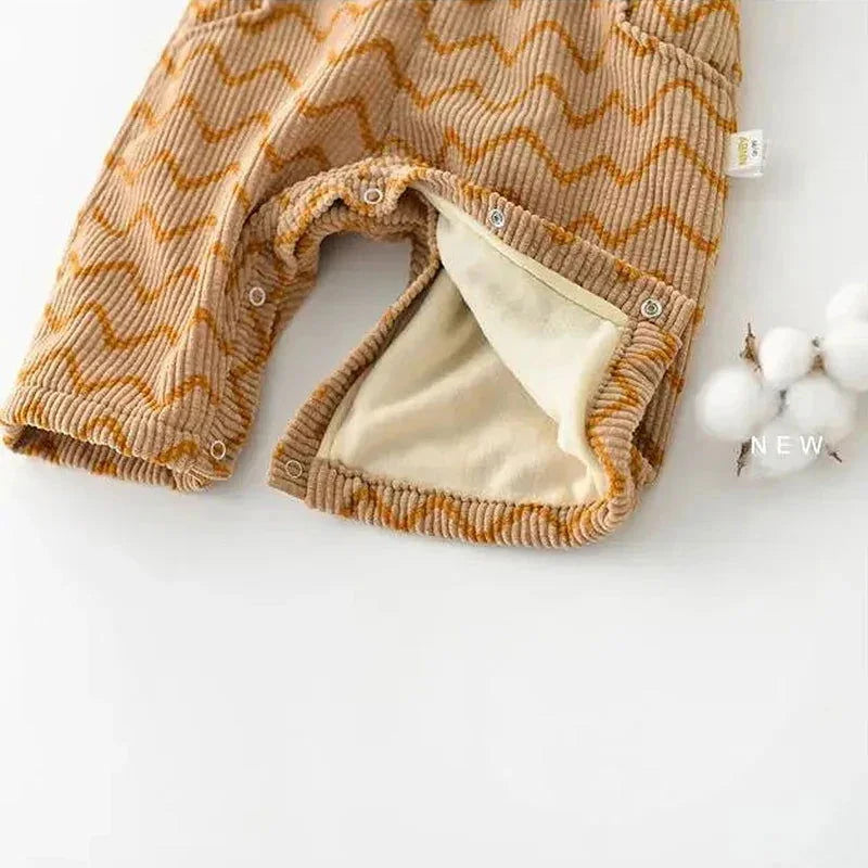 Macacão Aconchego de Veludo Estampado Ama Mamma - Ama Mamma