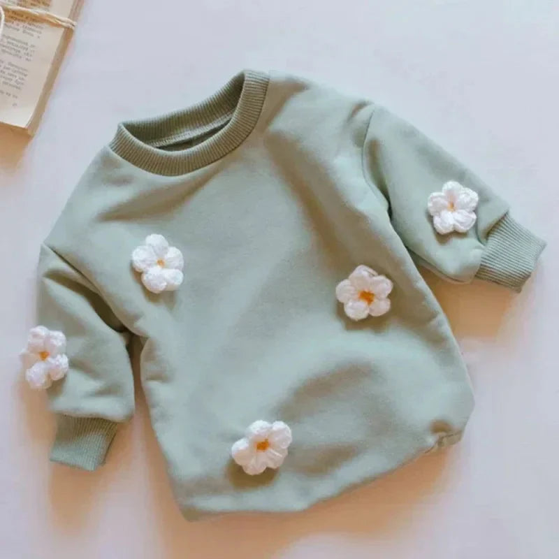 Macacão Romper Nuvens e Flores para Bebê Ama Mamma - Ama Mamma