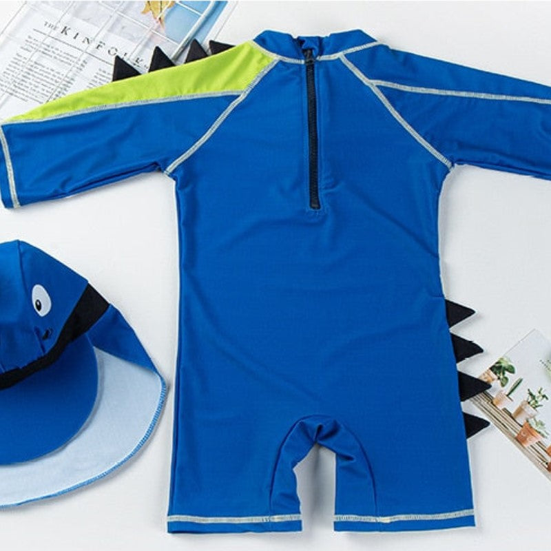 Macaquinho de Praia Infantil Manga Longa Dino - Ama Mamma