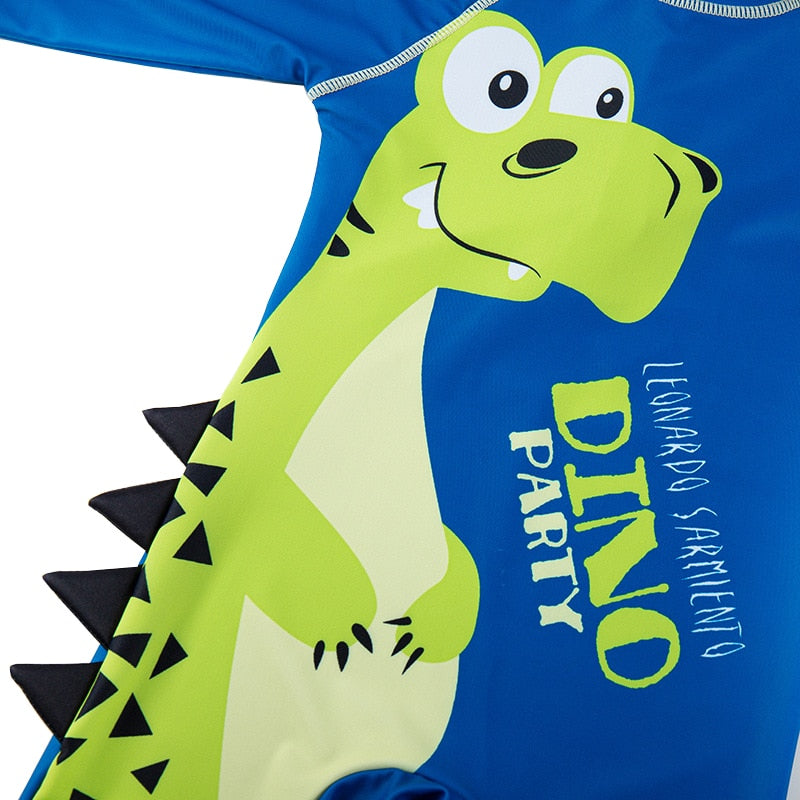 Macaquinho de Praia Infantil Manga Longa Dino - Ama Mamma