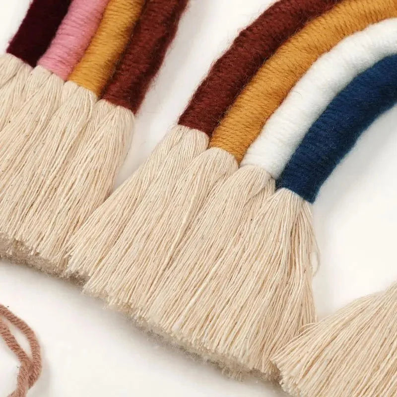 Decoração Boho Arco-Íris de Macramê Ama Mamma - Ama Mamma