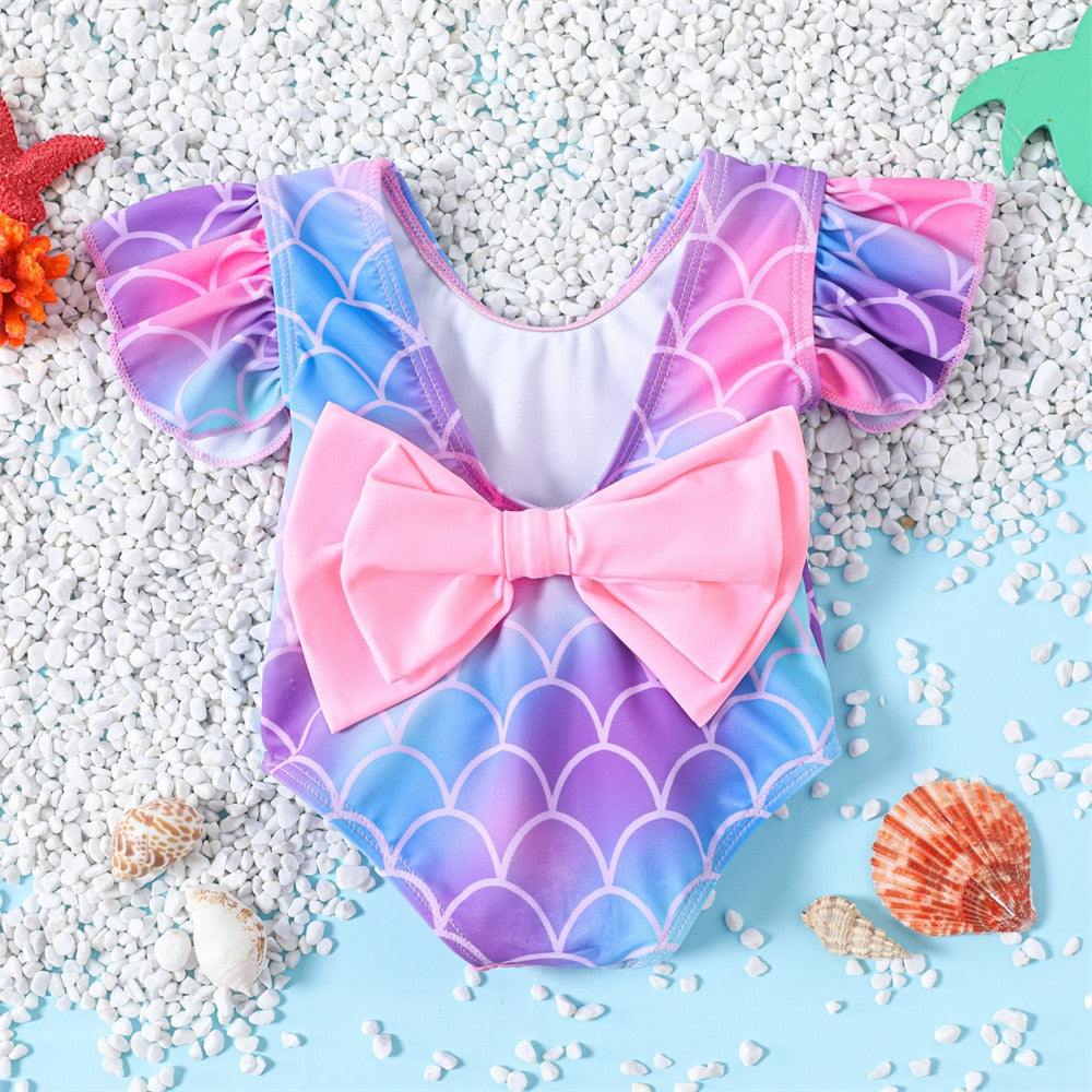Maiô Bebê Infantil Sereia Laço - Ama Mamma