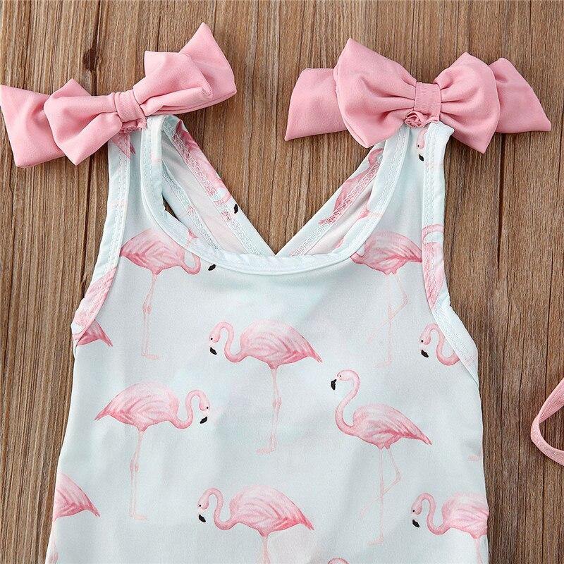 Maiô Infantil Flamingos com Touca - Ama Mamma