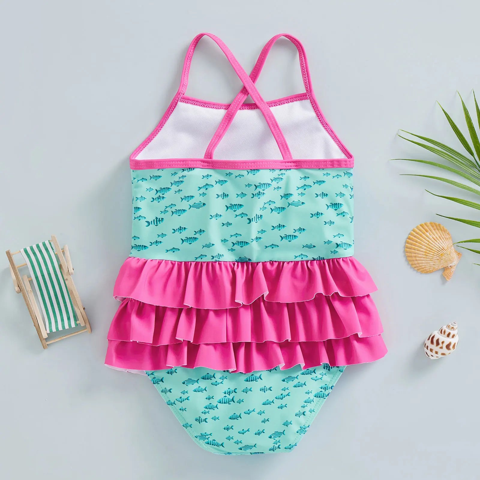 Maiô Praia Infantil Flamingo - Ama Mamma