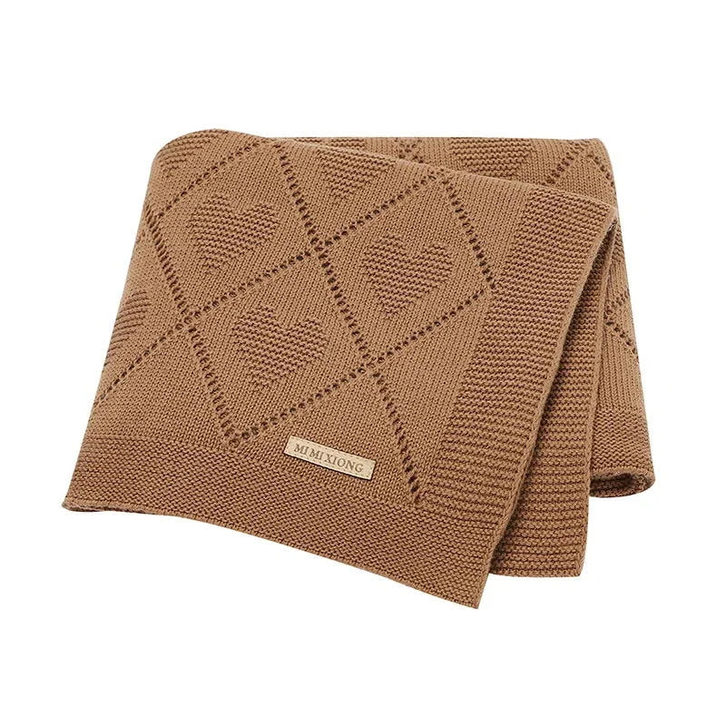 Cobertor Tricot Charmoso Heart Ama Mamma - Ama Mamma