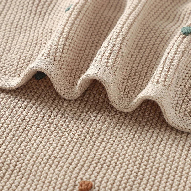 Manta Tricot com Bolinhas Coloridas para Bebê Ama Mamma - Ama Mamma