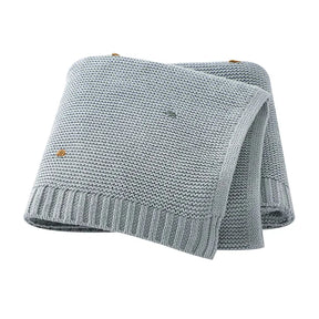 Manta Tricot com Bolinhas Coloridas para Bebê Ama Mamma - Ama Mamma