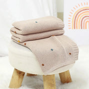 Manta Tricot com Bolinhas Coloridas para Bebê Ama Mamma - Ama Mamma