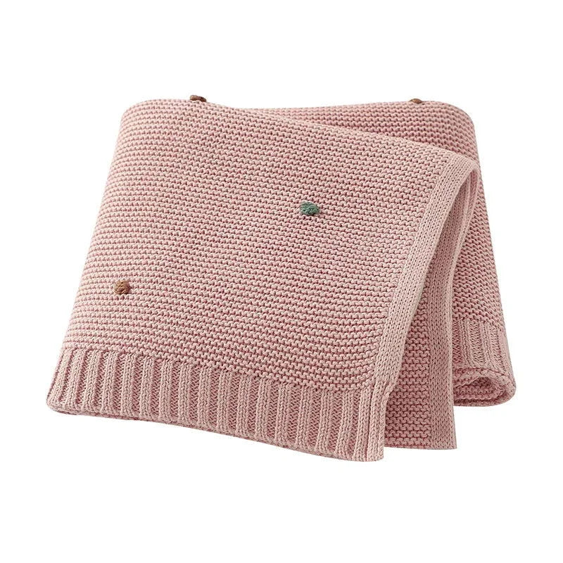 Manta Tricot com Bolinhas Coloridas para Bebê Ama Mamma - Ama Mamma