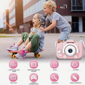 Mini Câmera Digital Infantil - O Mundo pela Lente dos Pequenos - Ama Mamma