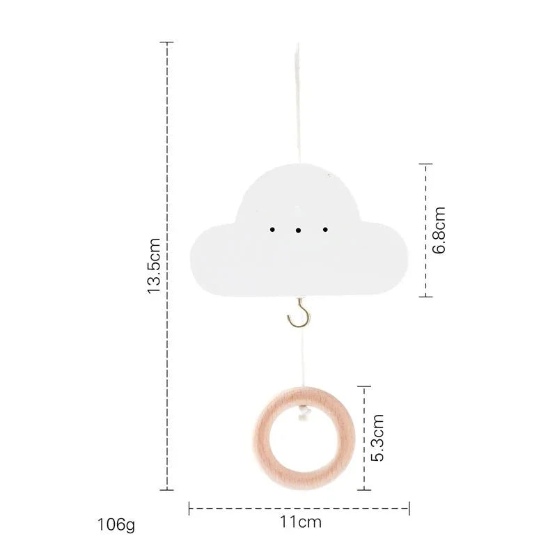 Mobile de Berço Estimulante com Chocalhos e Suporte de Madeira Ama Mamma - Ama Mamma