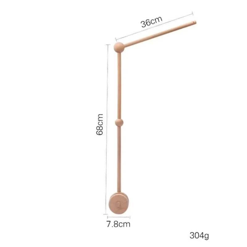 Mobile de Berço Estimulante com Chocalhos e Suporte de Madeira Ama Mamma - Ama Mamma