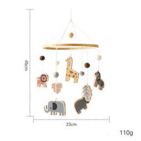 Mobile de Berço Estimulante com Chocalhos e Suporte de Madeira Ama Mamma - Ama Mamma