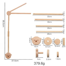 Mobile de Berço Estimulante com Chocalhos e Suporte de Madeira Ama Mamma - Ama Mamma