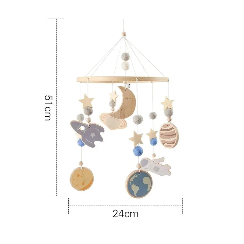 Móbile de Berço Musical de Madeira Ama Mamma - Ama Mamma