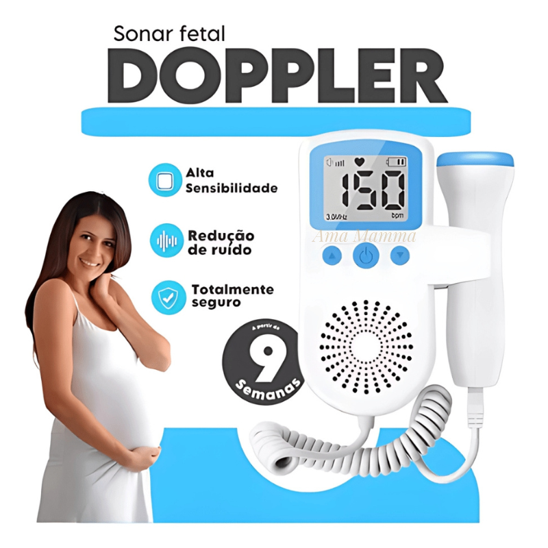 Monitor Doppler Fetal Portátil Para Gestante - Ama Mamma