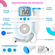 Monitor Doppler Fetal Portátil Para Gestante - Ama Mamma