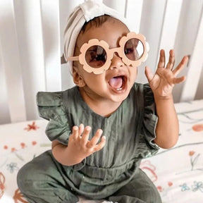 Óculos de Sol Infantil com Proteção UV400 e Estilo Floral Ama Mamma - Ama Mamma