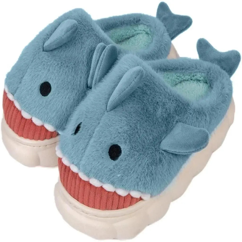 Pantufa Infantil Baby Shark Tubarão Antiderrapante