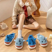 Pantufa Infantil Baby Shark Tubarão Antiderrapante