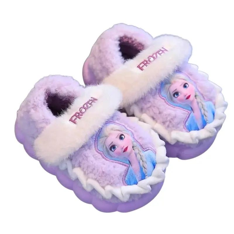 Pantufa Infantil Frozen Elsa Antiderrapante Menina