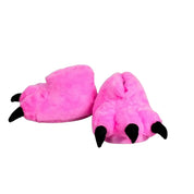 Pantufa Infantil Garra de Monstro Rosa