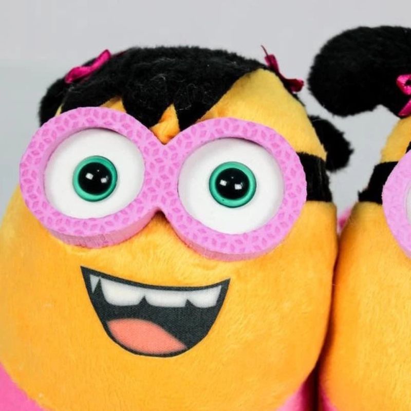 Pantufa Infantil Minion Amarela Antiderrapante