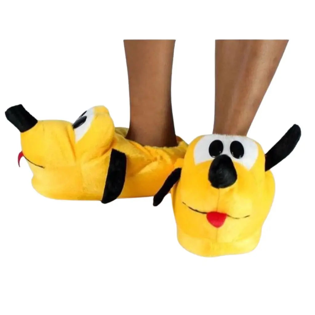 Pantufa Infantil Pluto Peluciada Antiderrapante