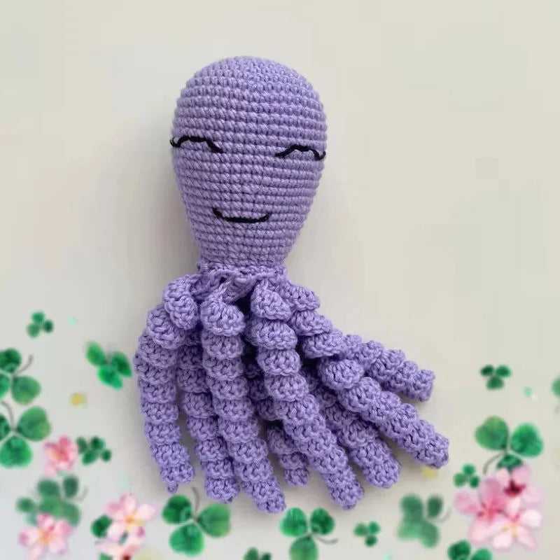 Pelúcia Crochê Polvo Encantado para Bebês Ama Mamma - Ama Mamma