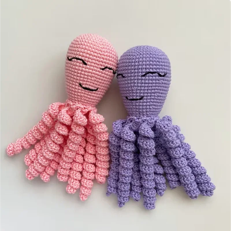 Pelúcia Crochê Polvo Encantado para Bebês Ama Mamma - Ama Mamma