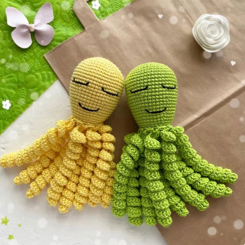 Pelúcia Crochê Polvo Encantado para Bebês Ama Mamma - Ama Mamma