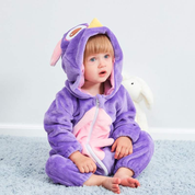 Pijama-Fantasia de Bichinhos de Plush para Bebês c/ Capuz - Ama Mamma