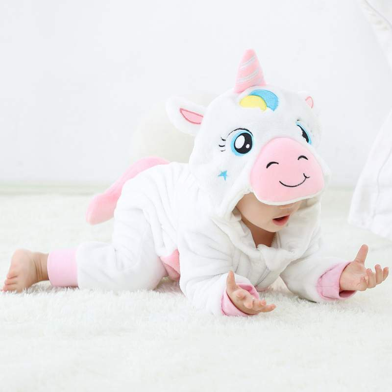 Pijama-Fantasia de Bichinhos de Plush para Bebês c/ Capuz - Ama Mamma