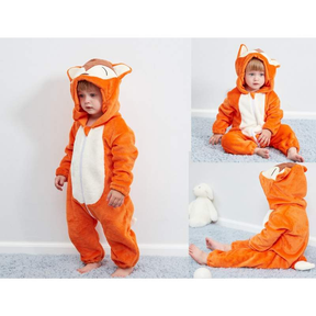 Pijama-Fantasia de Bichinhos de Plush para Bebês c/ Capuz - Ama Mamma