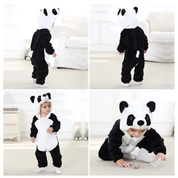 Pijama-Fantasia de Bichinhos de Plush para Bebês c/ Capuz - Ama Mamma